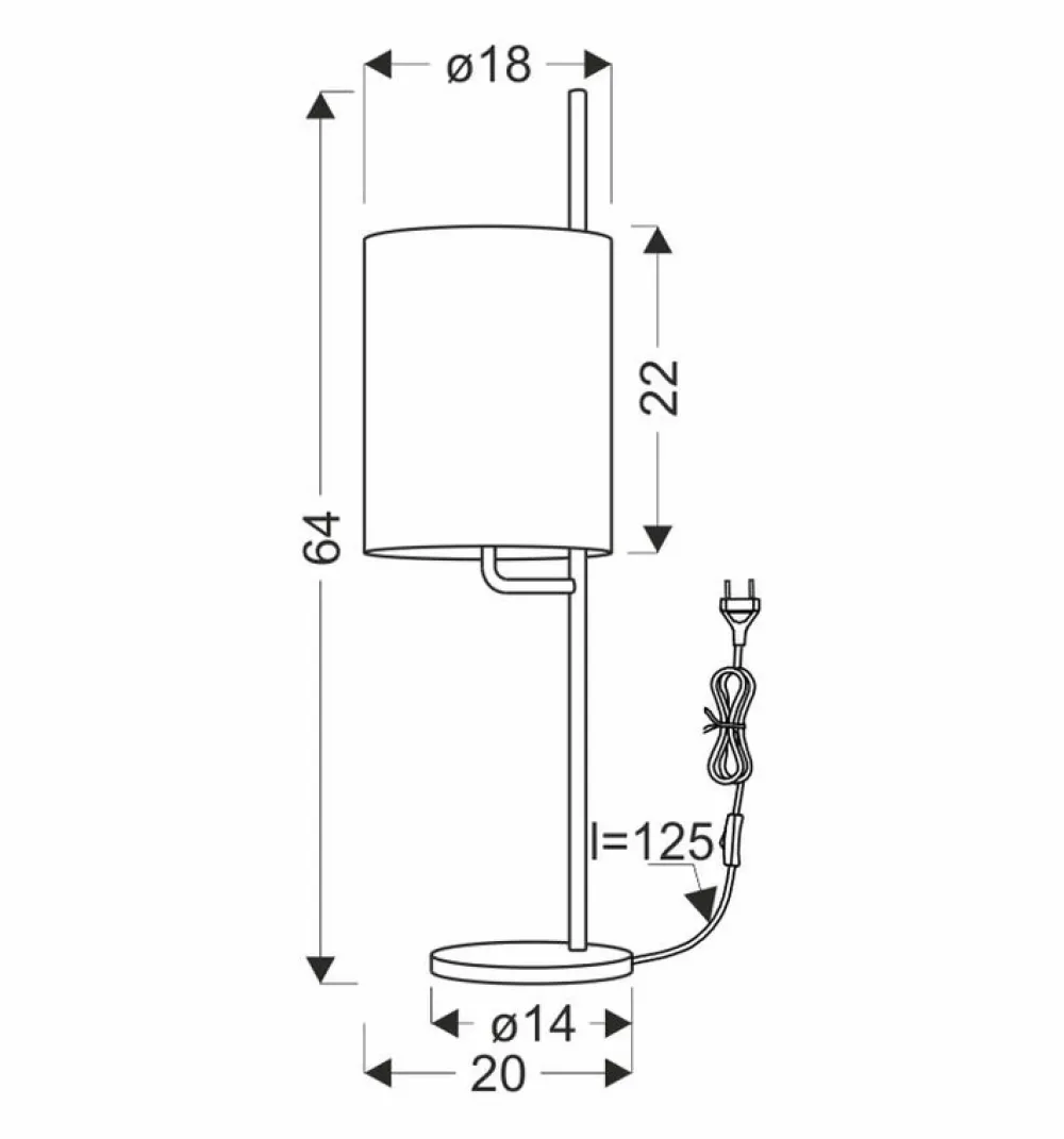 Oświetlenie Sypialni|Oświetlenie Salonu>Candellux Lighting ZETA LAMPA STOŁOWA CZARNA ABAŻUR ORZECHOWY