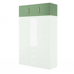 Pozostałe|Akcesoria Do Szaf>Stolar Zielona nadstawka do szafy 147 cm BILL zielony