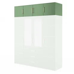 Pozostałe|Akcesoria Do Szaf>Stolar Zielona nadstawka do szafy 196 cm BILL zielony