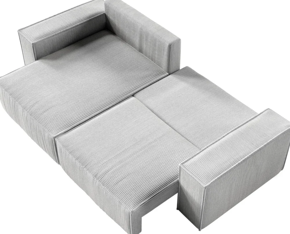 Meble Dla Dzieci|Narożniki>BROMARKT Zielona rozkładana kanapa narożna z funkcją spania do salonu ELDON