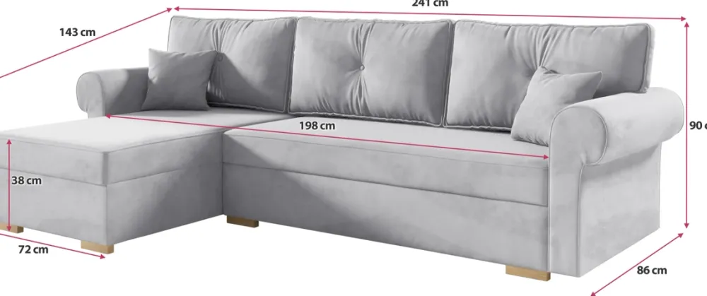 Meble Dla Dzieci|Narożniki>Meble Grand Zielona rozkładana rogówka z funkcją spania FUSION