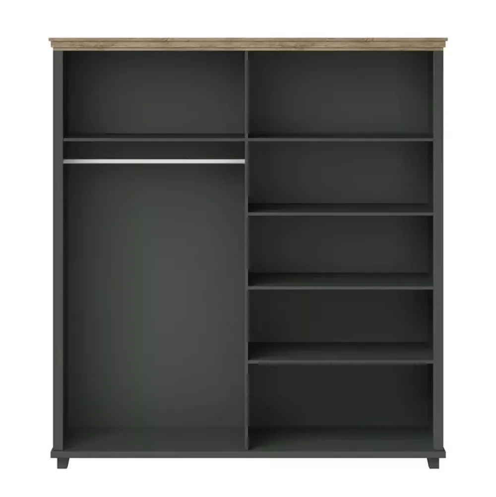 Zestawy Mebli Do Sypialni|Szafy Młodzieżowe>Helvetia Zielona szafa uchylna 200 cm IVORIA