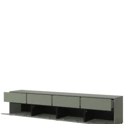 Zestawy Mebli Do Sypialni|Szafki Rtv>Helvetia Zielona szafka RTV pod telewizor 225 cm CROSS