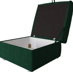 Meble Dla Dzieci|Meble Młodzieżowe>BROMARKT Zielona sztruksowa pufa ze schowkiem do salonu TOP