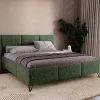 Łóżka Kontynentalne|Łóżka Małżeńskie>UNISTYL MEBLE Zielone łóżko do nowoczesnej sypialni LORIO 200x200 z pojemnikiem