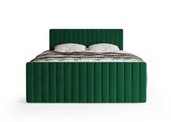 Meble Młodzieżowe|Łóżka Młodzieżowe></noscript>BROMARKT Zielone łóżko kontynentalne 140x200 cm z pojemnikiem na pościel DREAM DUO