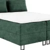Łóżka Małżeńskie|Łóżka Ze Stelażem>BROMARKT Zielone łóżko 180x200 cm kontynentalne z pojemnikiem do sypialni TESSA
