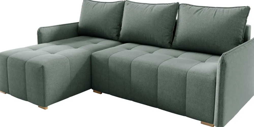 Meble Dla Dzieci|Narożniki>Meble Grand Zielony narożnik do salonu z funkcją spania GLORIA