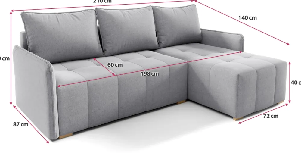 Meble Dla Dzieci|Narożniki>Meble Grand Zielony narożnik do salonu z funkcją spania GLORIA