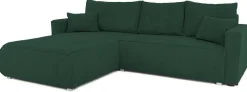 Meble Dla Dzieci|Meble Młodzieżowe>BROMARKT Zielony narożnik sztruksowy z funkcją spania do salonu HAVANA