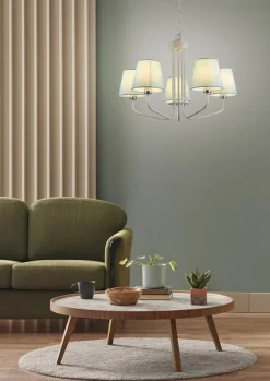 Oświetlenie Jadalni|Oświetlenie Salonu>Ledea Zyrandol niebieski lampa 5xE14 York